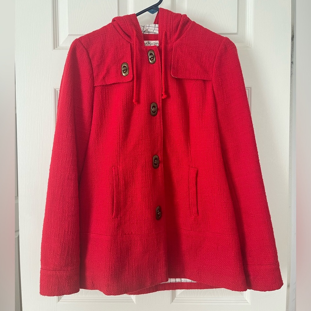 Hooded toggle jacket